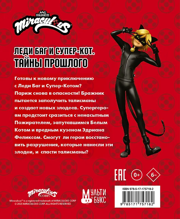 Книга Леди Баг и Супер-Кот. Тайны Прошлого (Пожиратель, Белый кот, Феликс) (Дина Афанасьева) — 2