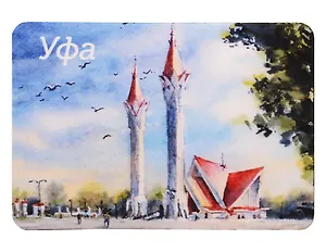 Магнит картон Мечеть Ляля-Тюльпан (Уфа) (МК/191/004)