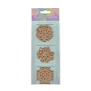 Фигурки из чипборда. 6 штук. "Арабески 2". -Китай: (Decola). LAC-204 349132