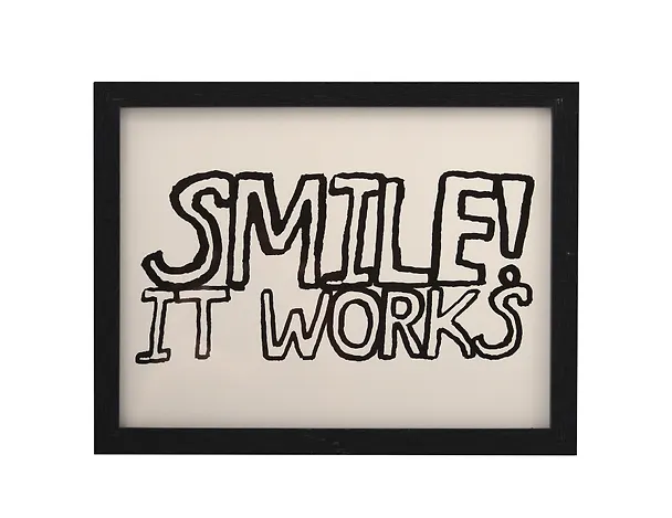 Фоторамка 15*20 "Smile! It works" черное дерево 3113253 — 1