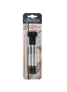 Ручки капиллярные 3 шт черные перманентные "Fineliner", блистер, Cretacolor