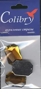 Стразы акриловые Colibry 13 (Oc18-25) (восьмиугольные) (18х25 мм) (упаковка)