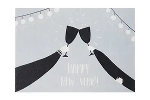 Открытка одинарная «Happy new year»