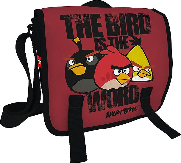 Сумка молодежная «Angry birds», полиэстер, ремень через плечо, 21X24X8см, Angry Birds 229915 — 1