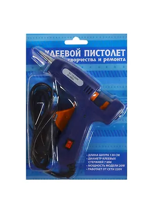 Клеевой пистолет (158683) (12х10,5см) (сетевой) (d-7мм) (упаковка) 2428161