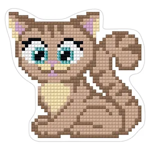 Набор для творчества. Кристальная (алмазная) мозаика ФРЕЯ "Магнит. Котенок"