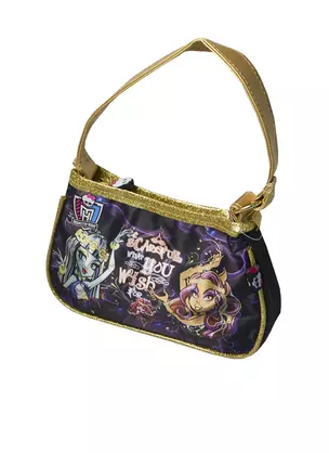 Сумка "Monster High" 22*13см, с длинной ручкой, сатин, золото, Centrum — 231058 — 1