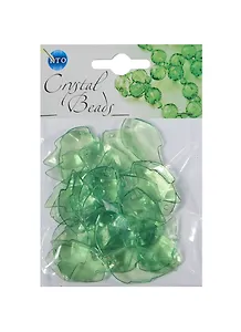 Набор бусин Кристальная игра Листочки темно-зеленые (CRP168) (упаковка)