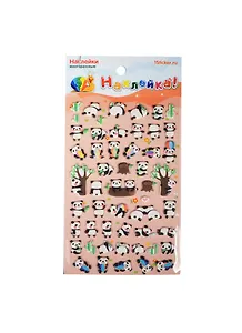 Наклейка декоративная зефирная 2 Панды 1 (95х185) (Наклей-ка) (упаковка)