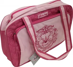 Сумка д/девочек Феникс+ "Розовый узор" 39*23*13см полиэстер 36273