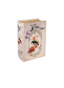 Шкатулка дерево книга Колибри шёлк 17*11*5 см (622929)
