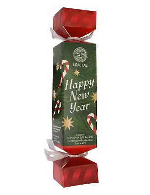 Набор бомбочек Happy New Year Новогодний Леденец (3х40гр) 3126256