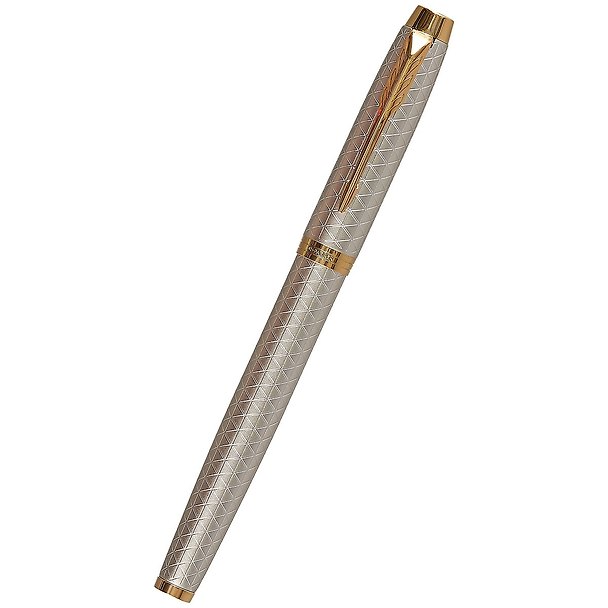 Ручка-роллер чёрная, IM Premium Warm Silver GT, Parker 250209 — 1