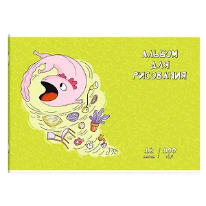 Альбом для рисования Феникс+, "Акулёнок", А4, 12 листов