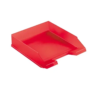 Лоток горизонтальный "Classic" красный, прозр., Herlitz