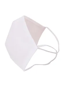Маска защитная для лица (200х135мм) (р-р M) (спанбонд) (белая)