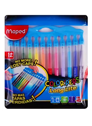 Фломастеры Maped, Long Live, 12 цветов 250522