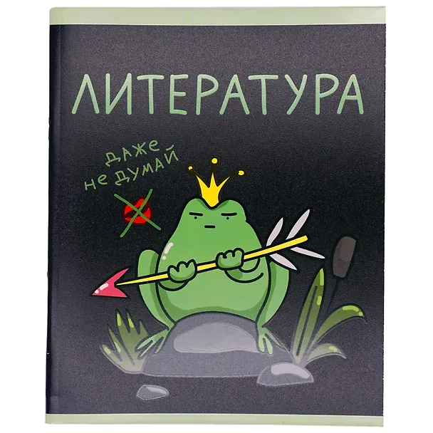 Тетрадь предметная «Жабка. Литература» 48 листов в линейку - Listoff 3081910 — 2