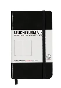Записная книжка A6, 93 листа в точку "Classic", твердая обложка, черный, Leuchtturm1917