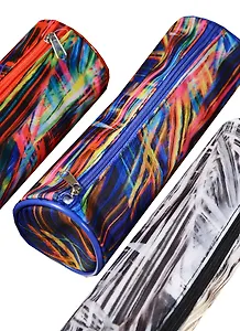 Пенал-тубус "Полосы", ткань, ассорти, Black Ant