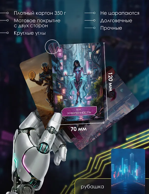 Книга Кибертаро. 78 карт и книга по QR-коду (Уилл Гиберсон) — 5