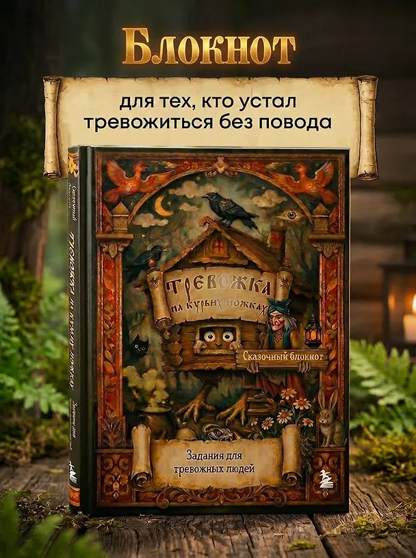 Книга Тревожка на курьих ножках. Задания для тревожных людей. Сказочный блокнот () — 5