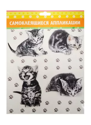 Натирка Котики (132899) (самоклеящиеся аппликации) (+деревянная палочка) (упаковка) — 2499341 — 1