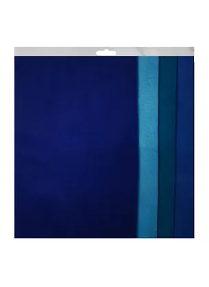 Набор феТетрадь листовой Синий градиент (HY110135) (20х30см) (1,4мм) (4цв.) (Hobby and You) (упаковка) 2516105