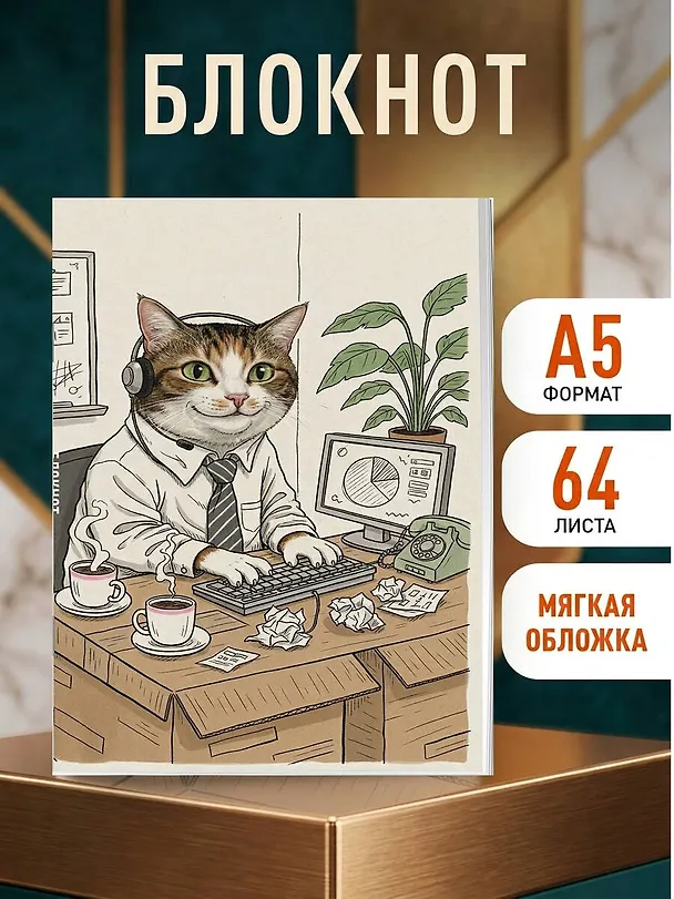Блокнот. Работаю за спасибо (А5, на скобе, 64 стр.) 3166711 — 3