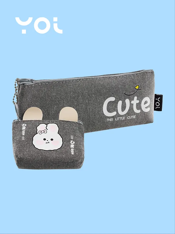 Пенал-косметичка Yoi, Cute, с кошельком, в ассортименте 3018890 — 3