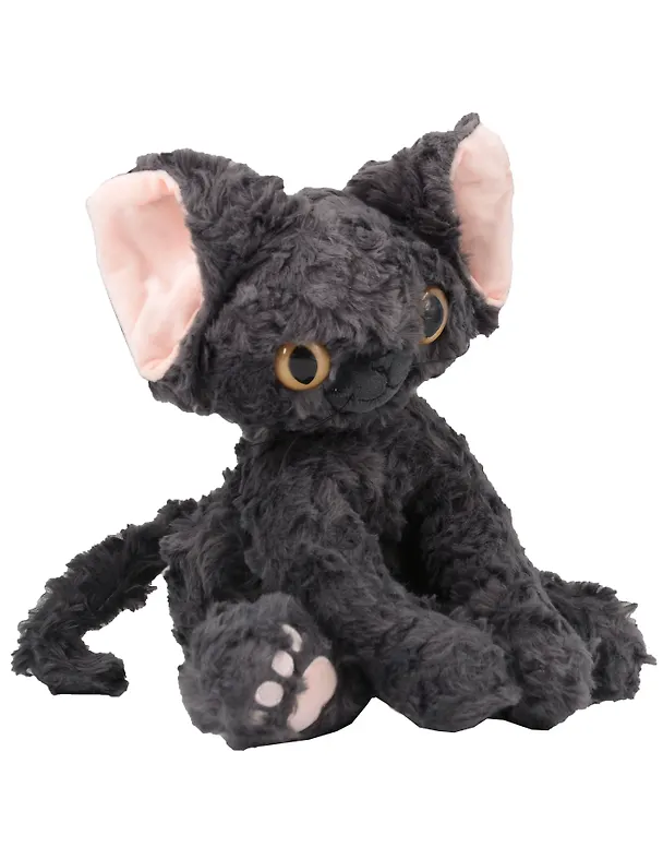 Мягкая игрушка «Котик сидит», серый, Корниш рекс, 25 см 3103153 — 2