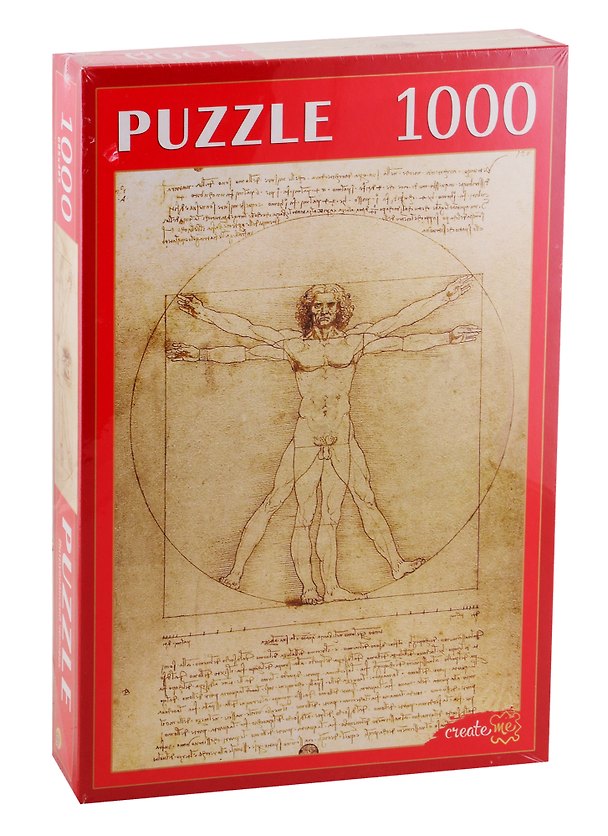 Пазл «Витрувианский человек» 1000 элементов, Greate me 2798135 — 1