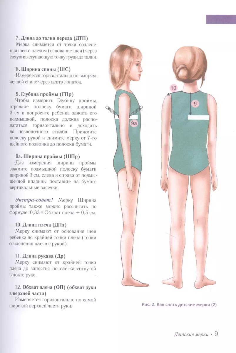 Базовая выкройка платья для девочки-подростка