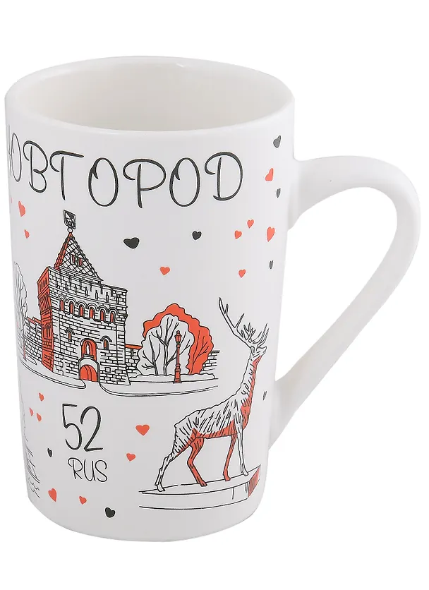 Кружка Я люблю Нижний Новгород (фарфор, матовая) 2913468 — 4