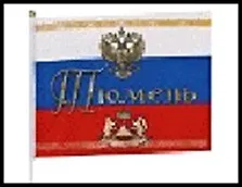 ГС флаг текстиль Тюмень 20*30 см 492345 2322540