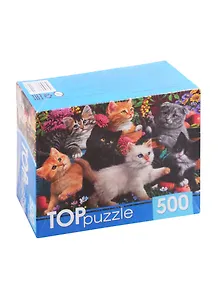 Пазл Игривые котята 500 элементов TOPpuzzle ХТП500-6809