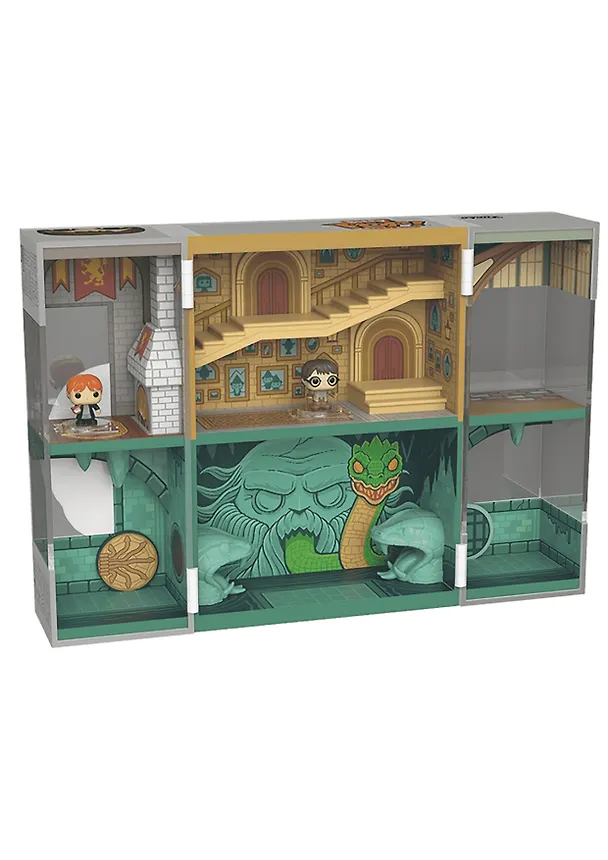 Набор Funko Bitty POP! Bitty Box Harry Potter Hogwarts Castle +2 Bitty POP! Harry Potter w/Chocolate Frog, Ron Weasley w/Howler (Fun85533) 3120260 — 1