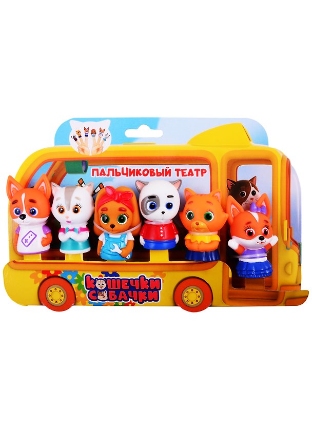 Пальчиковый театр Кошечки-Собачки (38274) (6 фигурок) (игровой набор) (3+) (упаковка) (Кошечки-Собачки) 2827743 — 1