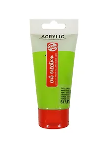 Краска акриловая Art Creation №617 жёлто-зелёный, туба 75мл, Royal Talens