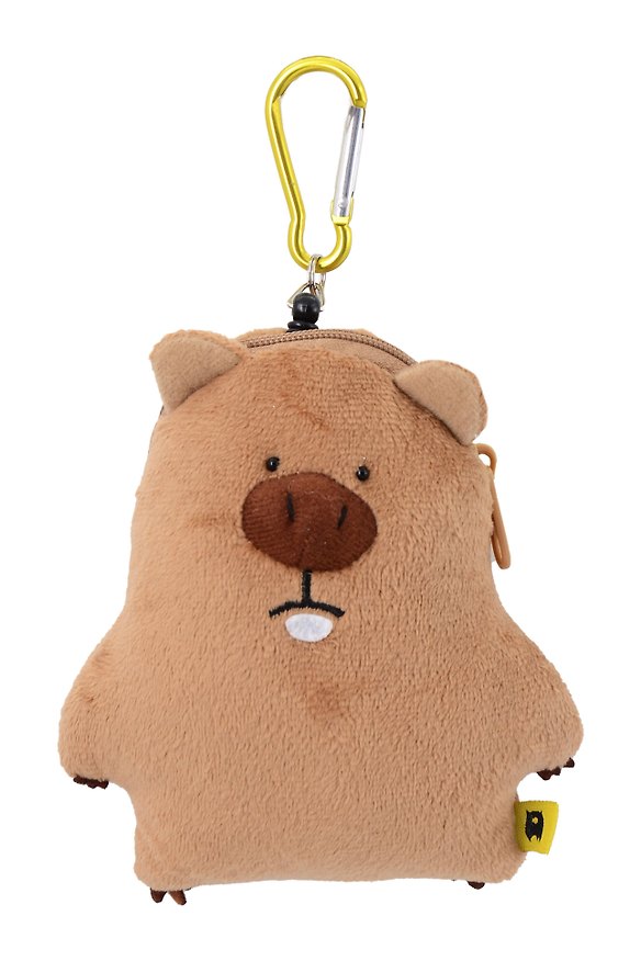 Брелок Мишка (кошелек коричневый) (текстиль) (13см) (12-202510-HANG_247) 3141384 — 1