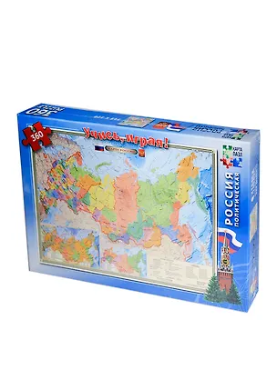 Россия политическая (1:16 млн) (45194) (360 дет) (345х500) (коробка) 2392663