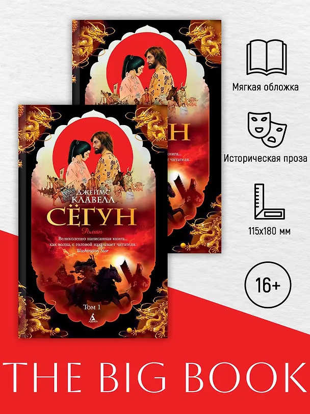 Книга Сёгун (в 2-х томах) (комплект) (Джеймс Клавелл) — 2