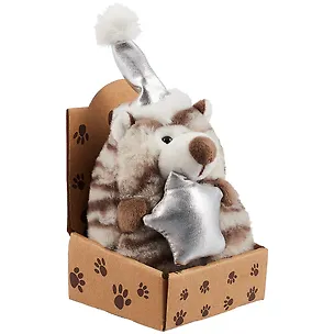 Тигрёнок в колпачке со звездой в крафт коробке 2849314