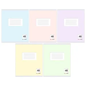 Тетрадь в линейку Listoff, "Классическая серия", 48 листов, в ассортименте