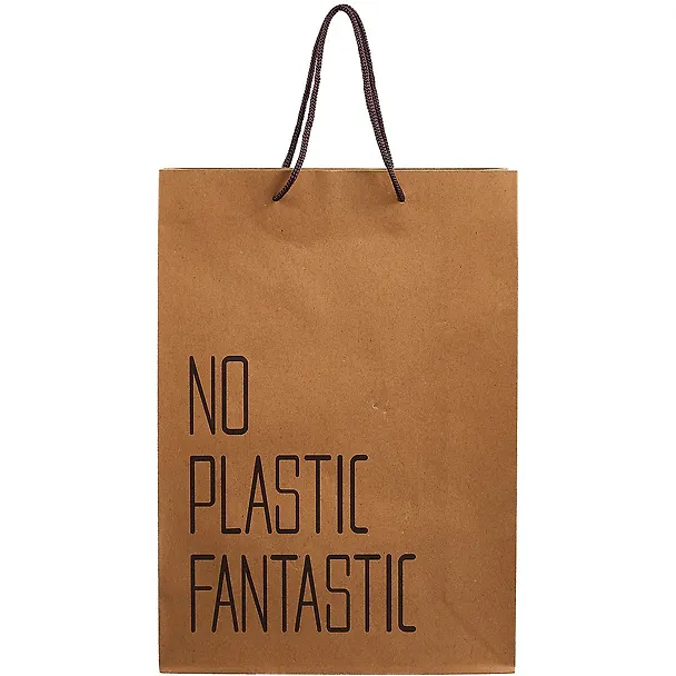 Пакет А4 "NO PLASTIC FANTASTIC" крафт, нейтр. 261337 — 2