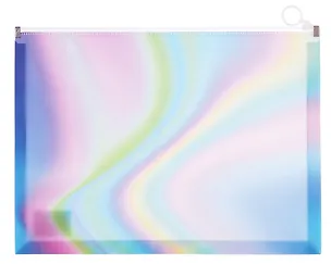 Папка на молнии А4 "Градиент" с расширением, пластик 3102412