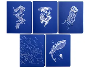 Тетрадь в клетку Listoff, "Total Blue. Dweller", 96 листов, в ассортименте 3040165