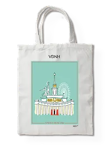 Сумка-шоппер ВДНХ (Москва) (35х40) (TBG00-MSK0017-SR-EN)