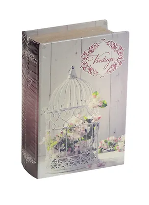 Шкатулка-книга сейф МДФ Винтажная клетка (39513) (17х11х5) 2519398