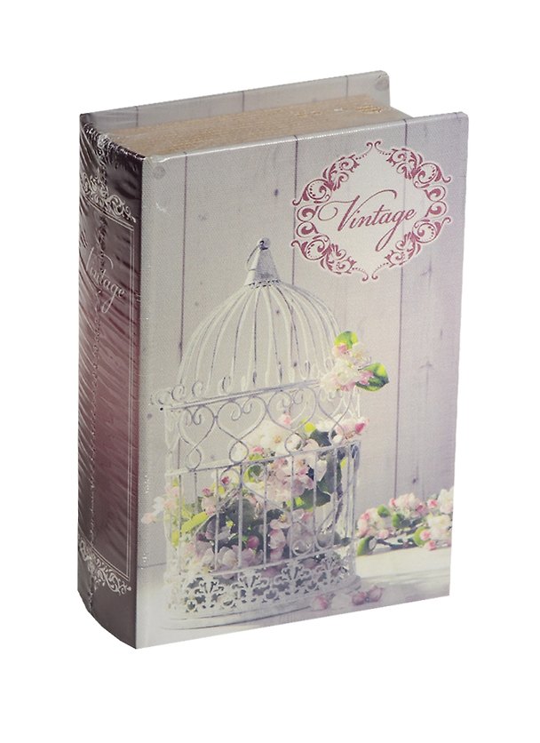 Шкатулка-книга сейф МДФ Винтажная клетка (39513) (17х11х5) 2519398 — 1